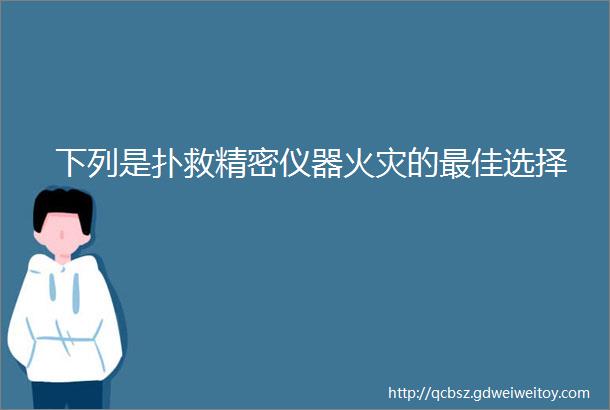 下列是扑救精密仪器火灾的最佳选择